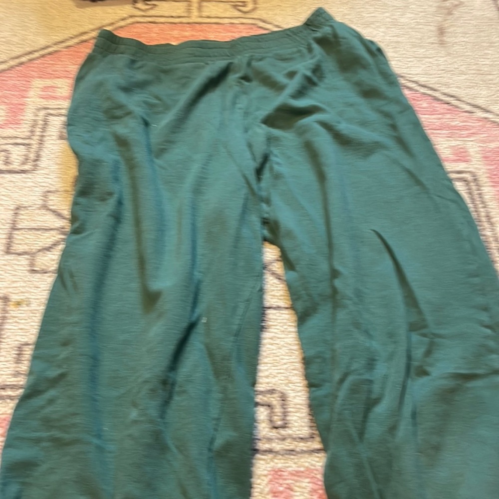 Wide leg green Zara pants